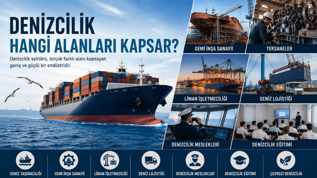 Denizcilik Hangi Alanları Kapsar? Denizcilik Sektörünün Tüm Alanları